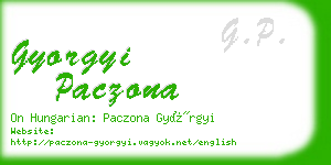 gyorgyi paczona business card